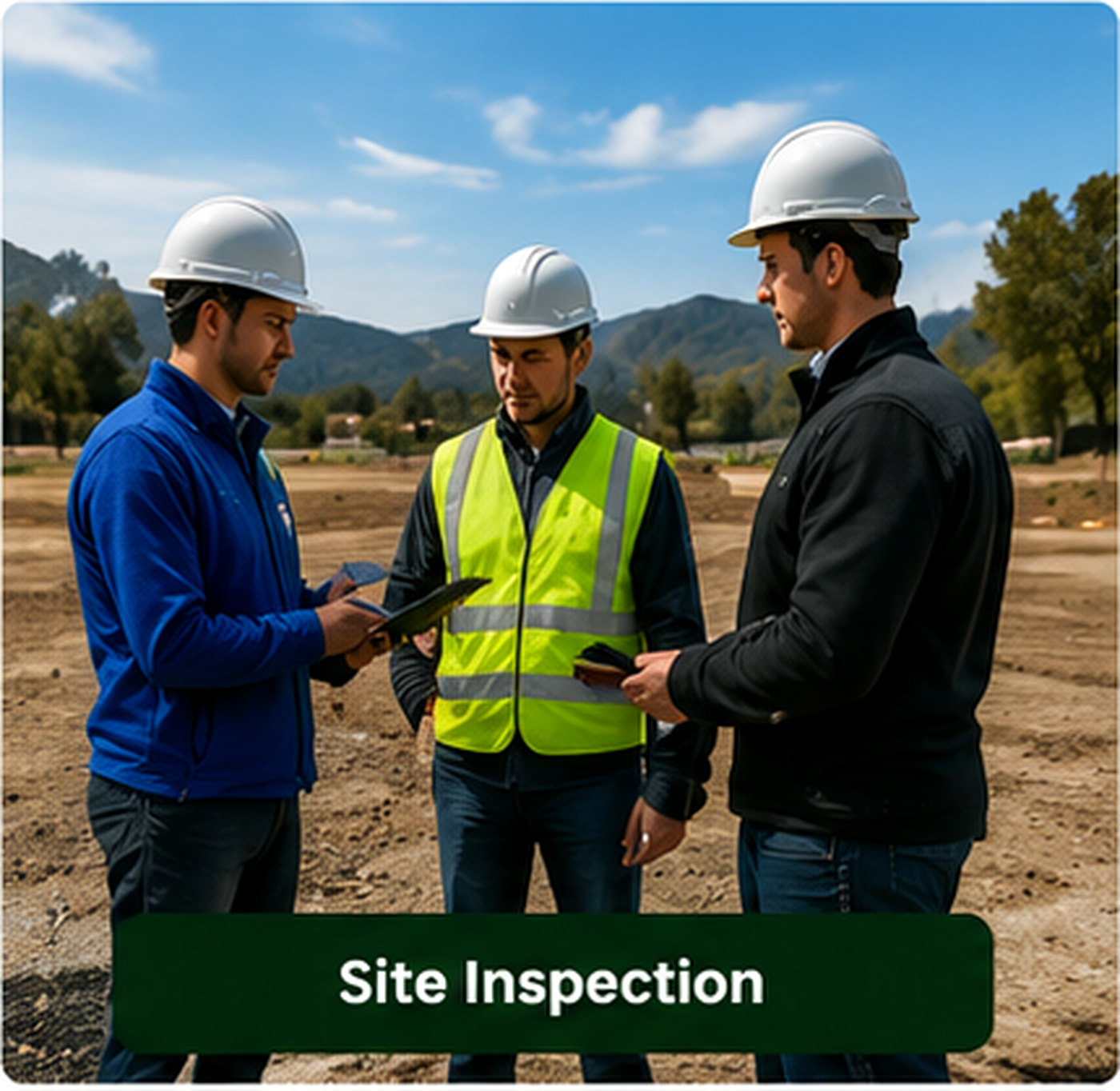 Site inspection after Phase 2 fire debris removal