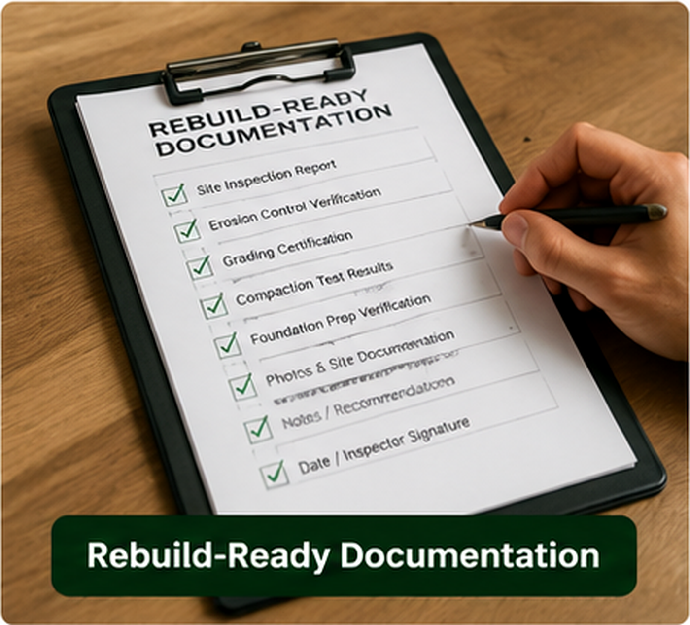 Rebuild ready documentation