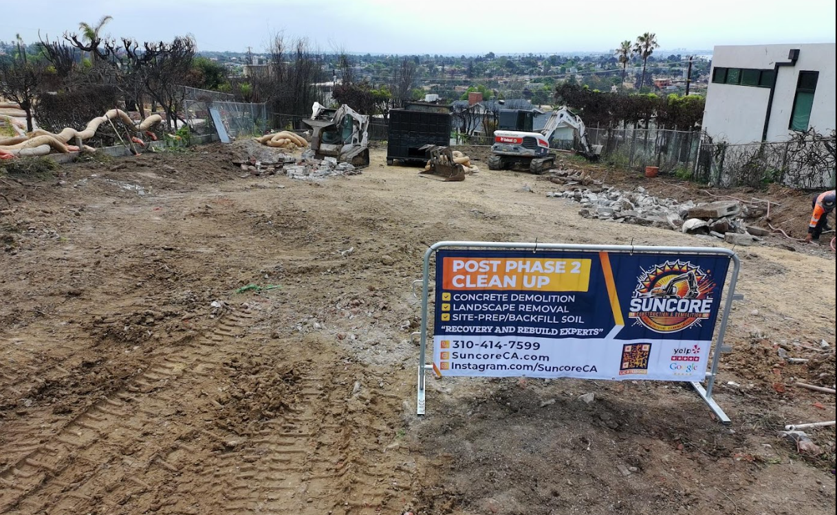 Pacific Palisades fire lot rebuild preparation