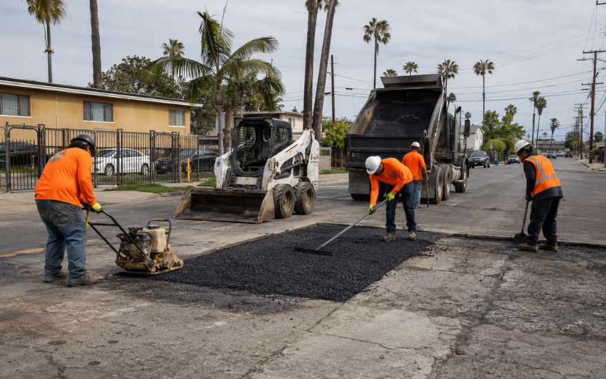 Pavement repair and crack filling