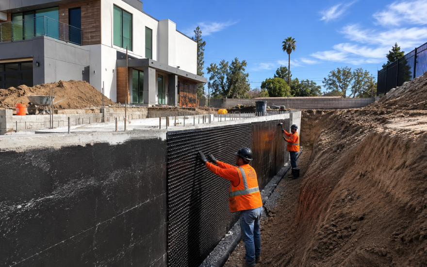 Foundation waterproofing in Los Angeles