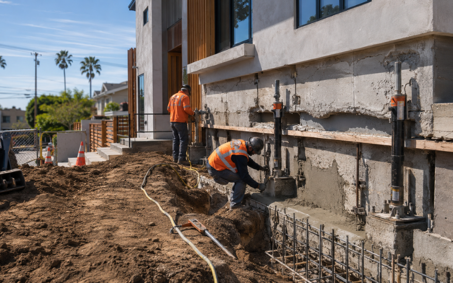 Foundation repair and crack repair