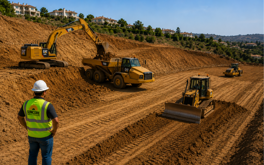 Cut and fill earthwork contractor