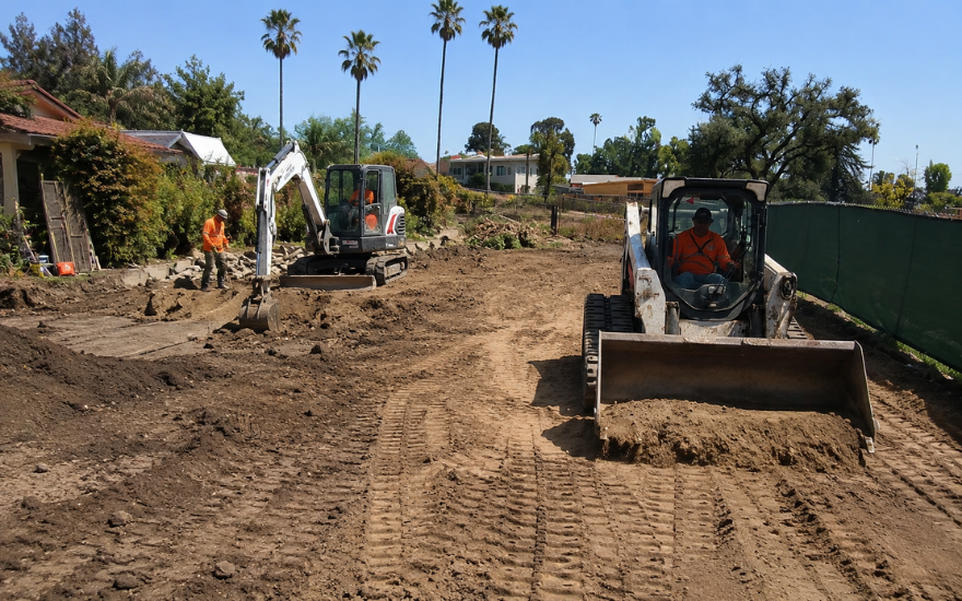 Grading and earthwork services in Altadena