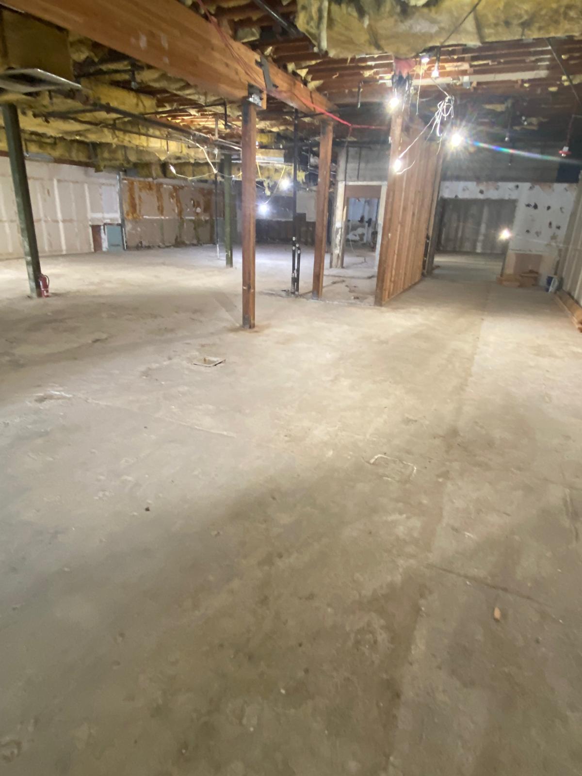 Interior demolition equipment used during Pacific Palisades project